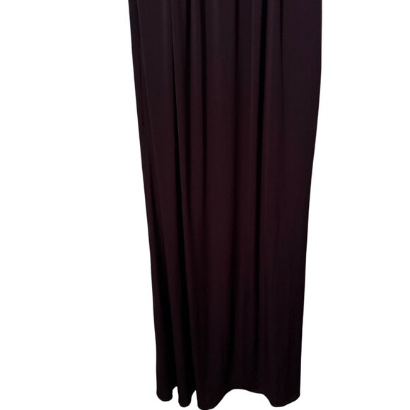 Cato Womens Purple Sleeveless Maxi Dress size Lrge With Decorative Beaded Neckli - Picture 6 of 12
